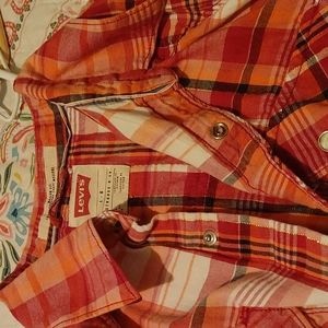 Levis western snap long sleeve
